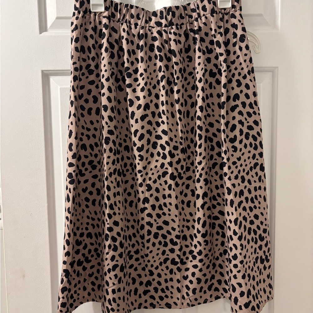 Leopard Print Women's Skirt